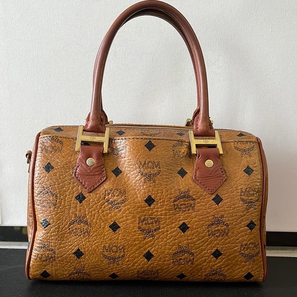 MCM Boston Vintage leather satchel bag - Picture 2 of 7